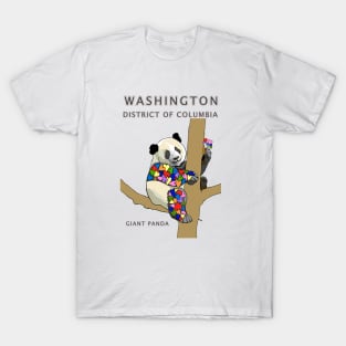 Washington, District of Columbia, Giant Panda, Love, Valentines Day, State, Heart, Home T-Shirt